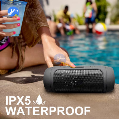 Waterproof Portable Speaker Mini Bluetooth Music Bass Speaker Subwoofer Outdoor Wireless Loudspeaker Support TF FM Radio